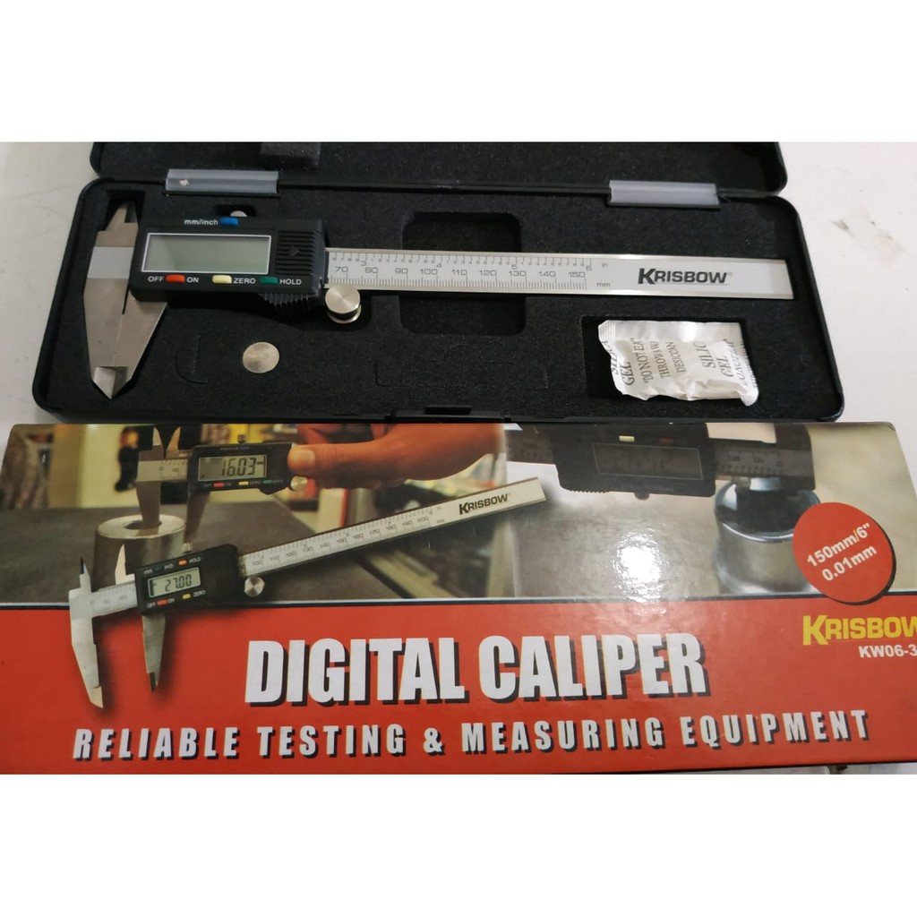 KRISBOW DIGITAL CALIPER 150MMX6/0.01MM Jual Alat Ukur Laboratorium